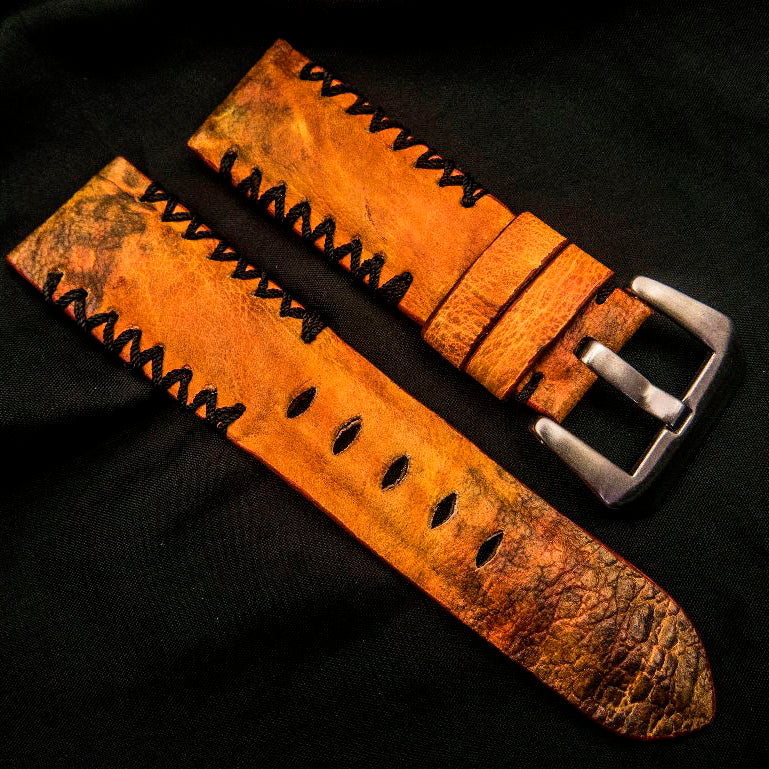 ORANGE TOAD LEATHER STRAP