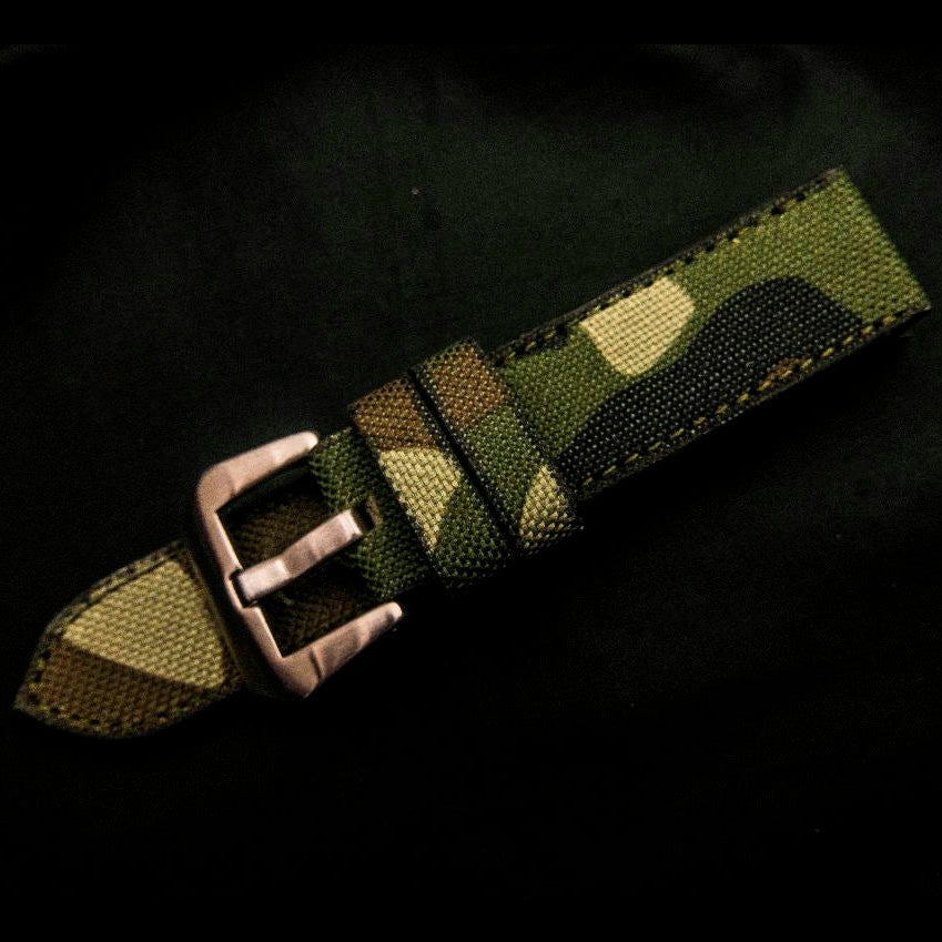 CAMO DENIM LEATHER STRAP