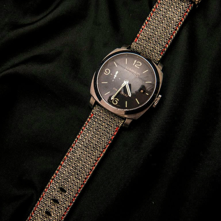 GREY DENIM LEATHER STRAP
