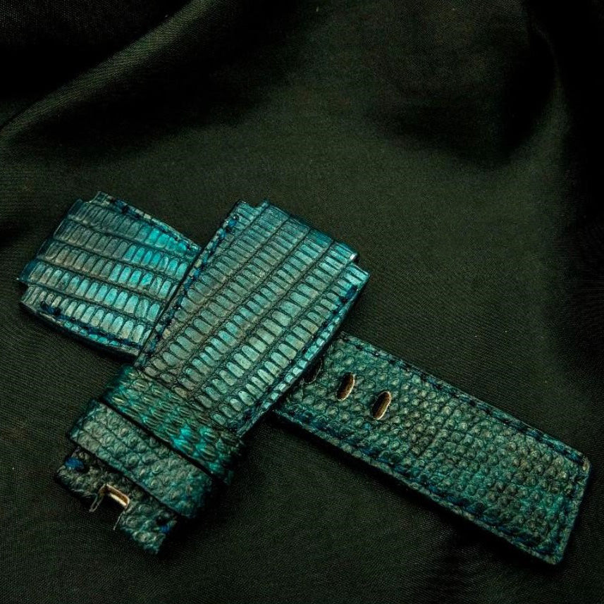 BLUE LIZARD LEATHER STRAP