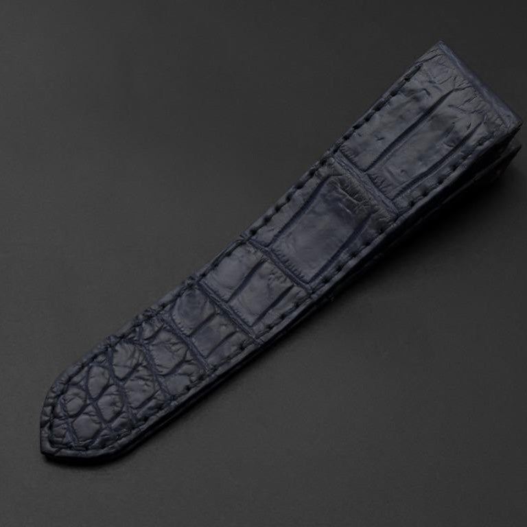 BLUE CROCODILE LEATHER STRAP
