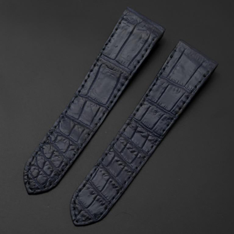 BLUE CROCODILE LEATHER STRAP