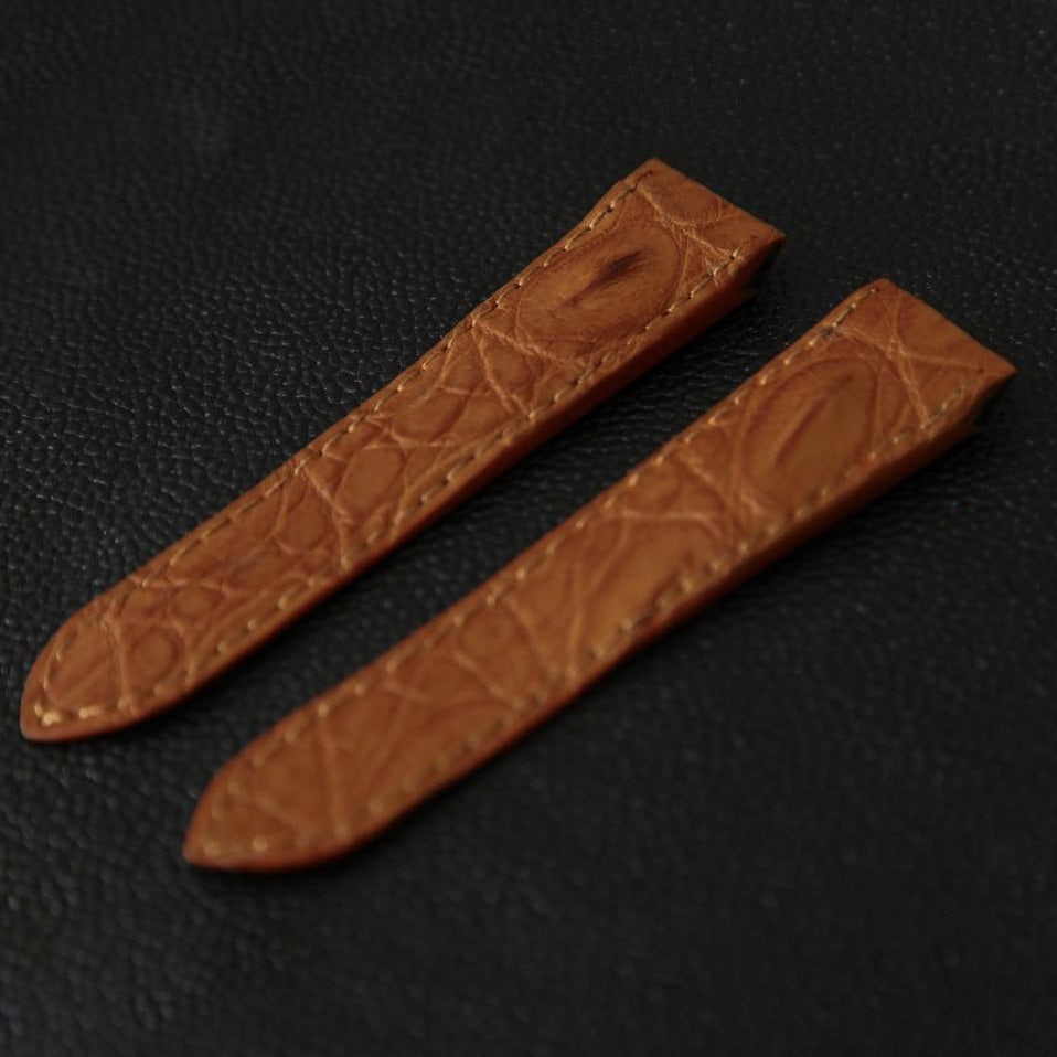 BROWN CROCODILE LEATHER STRAP