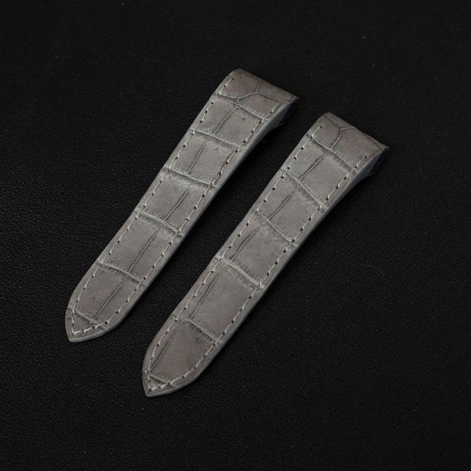 GREY CROCODILE LEATHER STRAP
