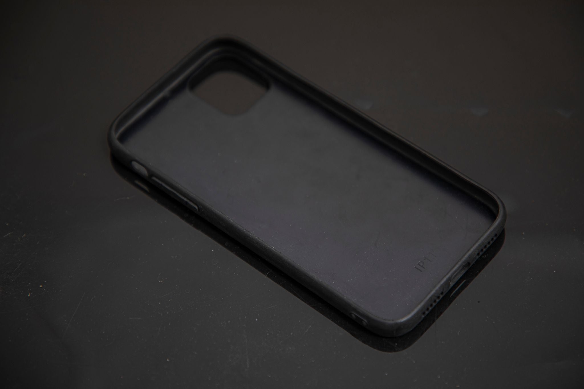 BLUE PYTHON LEATHER PHONE CASE