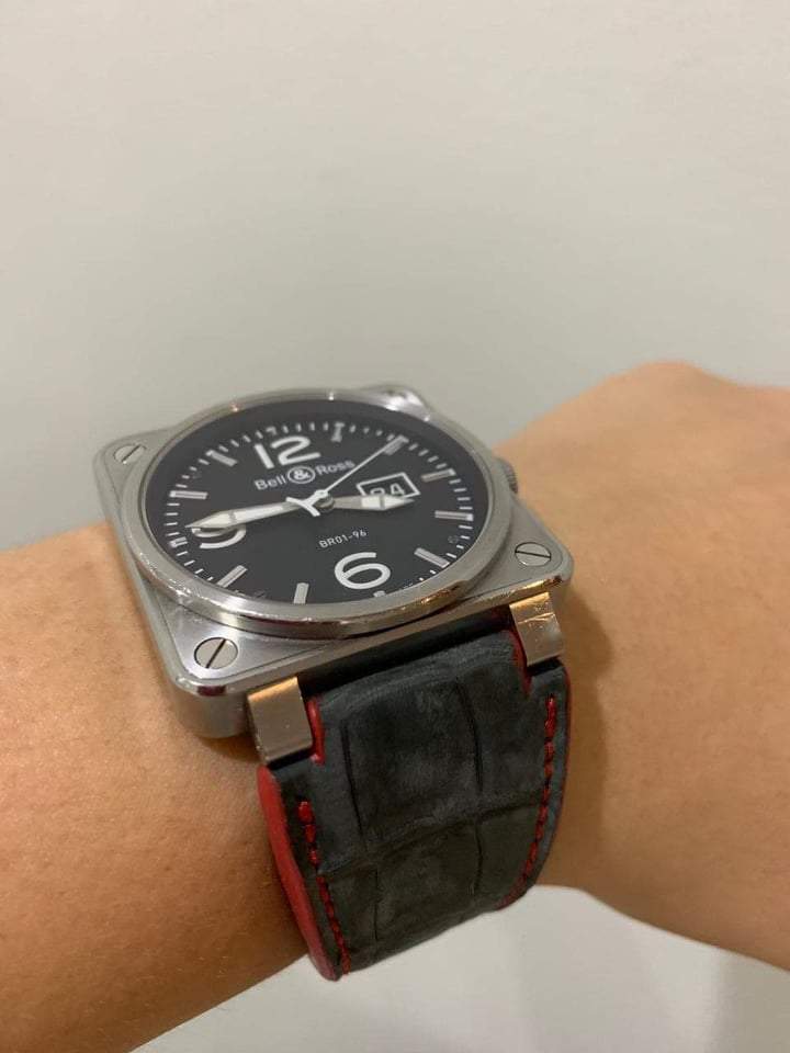 Leather strap for Bell&Ross