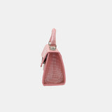 PINK HANDMADE GENUINE CROCODILE BAG