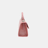 PINK HANDMADE GENUINE CROCODILE BAG