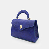 BLUE HANDMADE GENUINE CROCODILE BAG