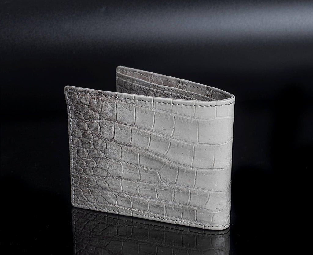 Crocodile leather wallet