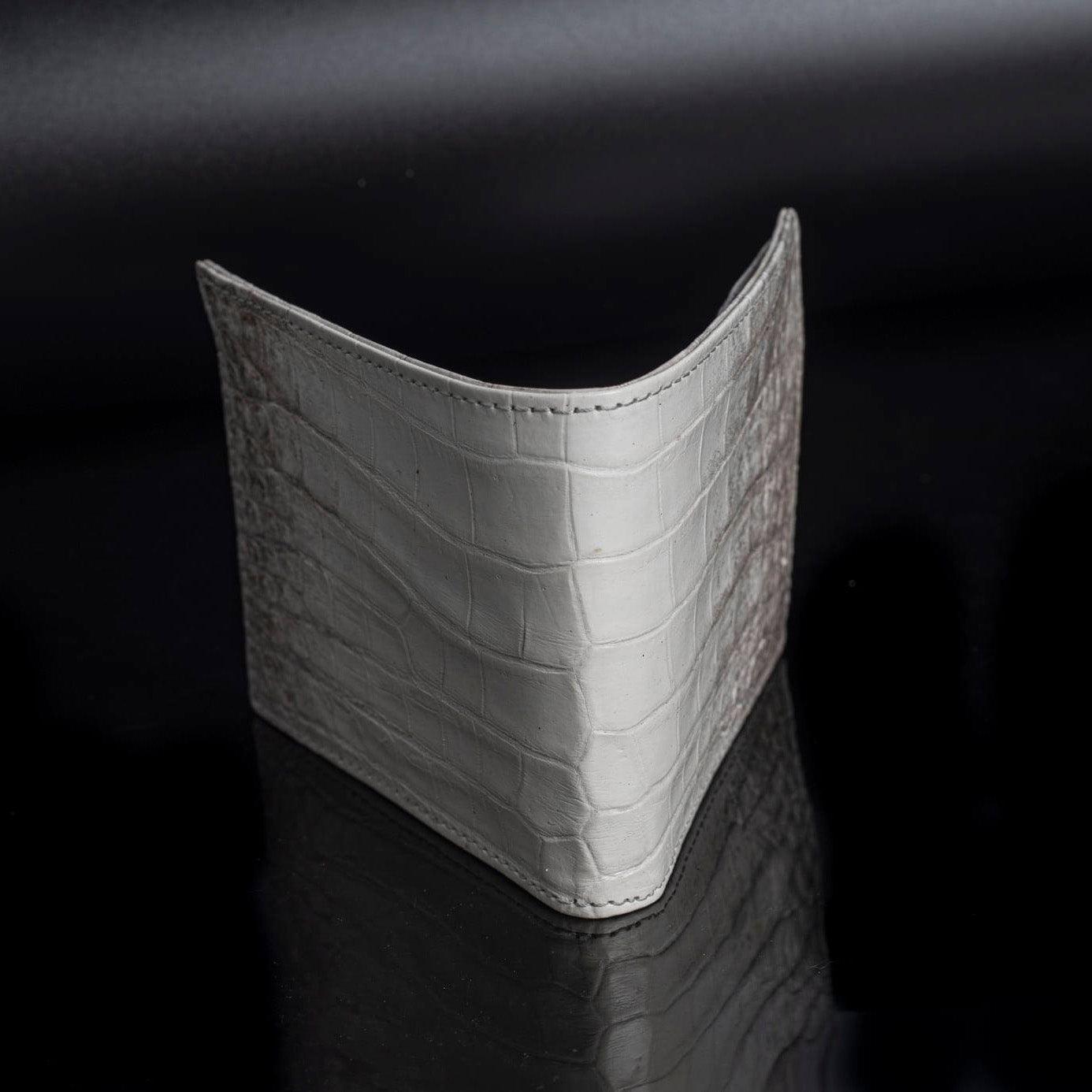 Crocodile leather wallet