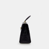 PURPLE HANDMADE GENUINE CROCODILE BAG