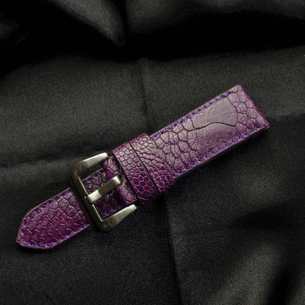 PURPLE OSTRICH LEATHER STRAP