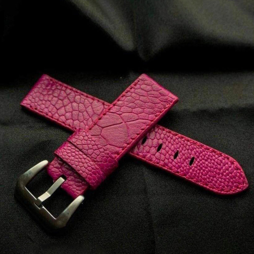 PINK OSTRICH LEATHER STRAP