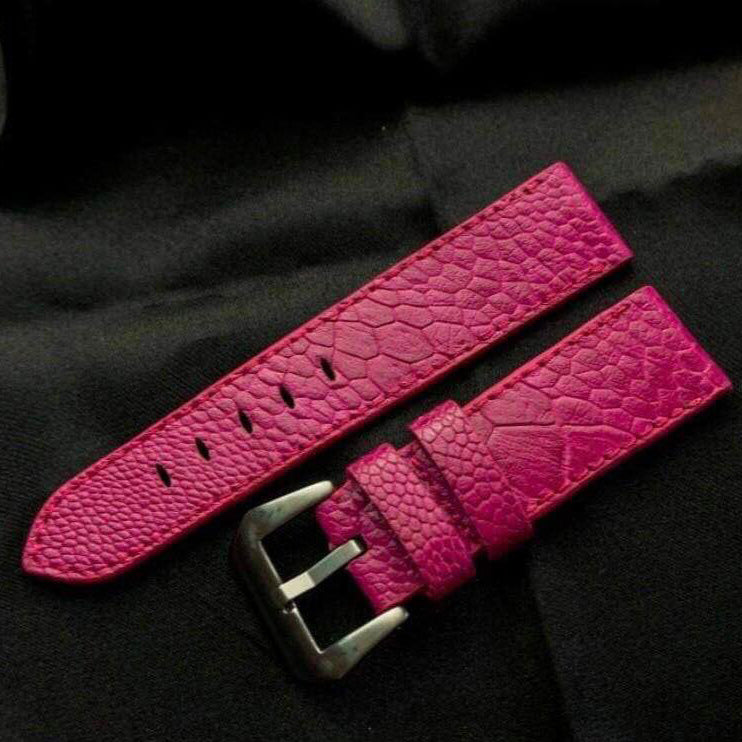 PINK OSTRICH LEATHER STRAP
