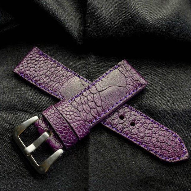 PURPLE OSTRICH LEATHER STRAP