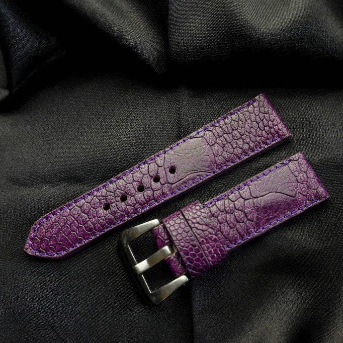 PURPLE OSTRICH LEATHER STRAP
