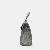SILVER HANDMADE GENUINE CROCODILE BAG