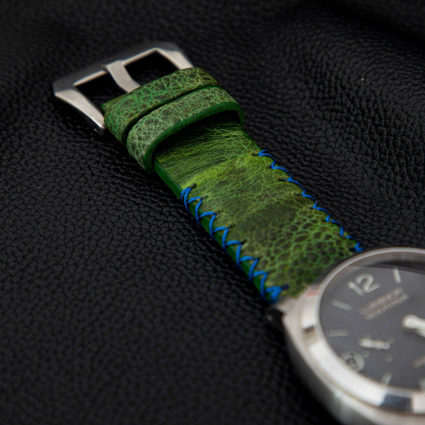 GREEN TOAD LEATHER STRAP