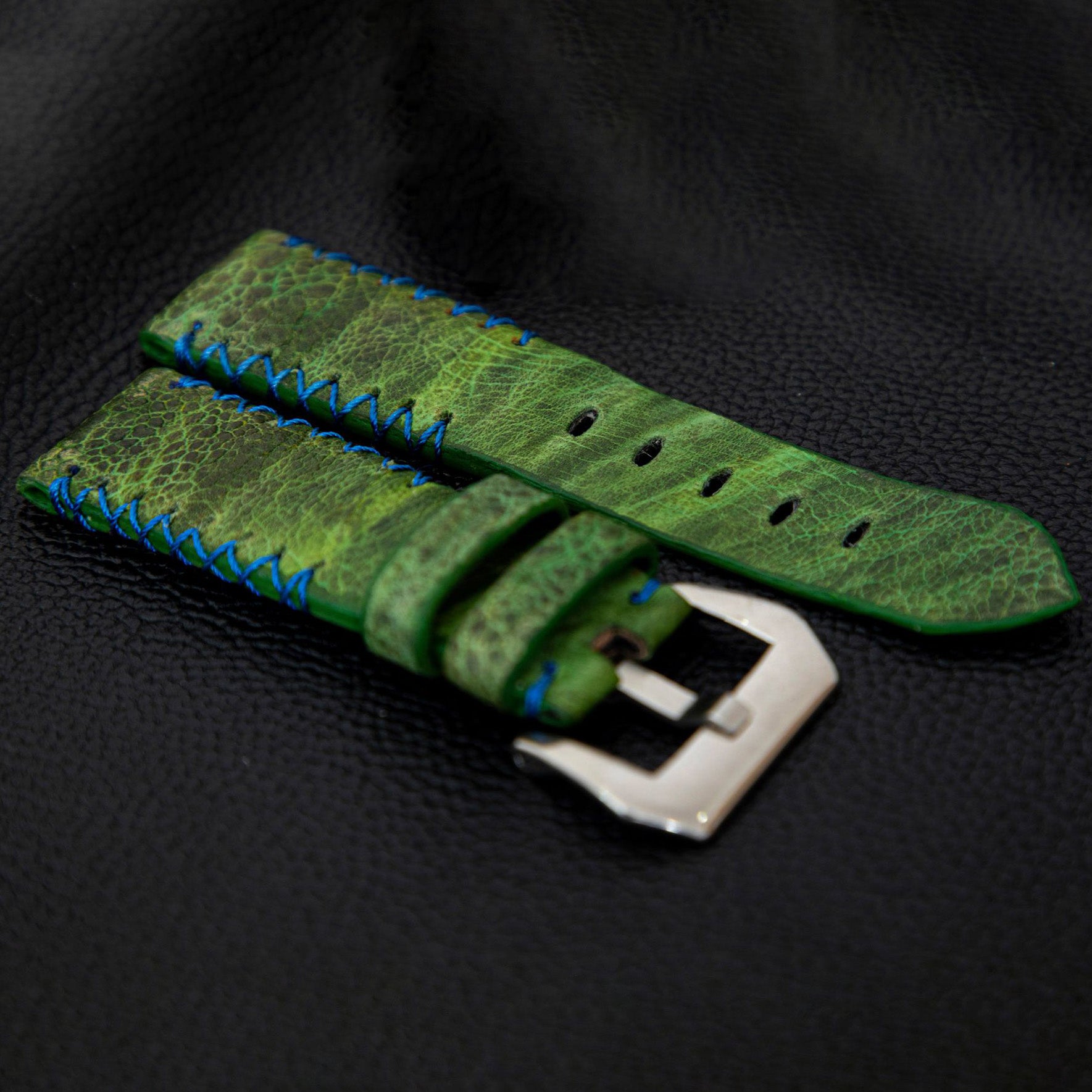 GREEN TOAD LEATHER STRAP