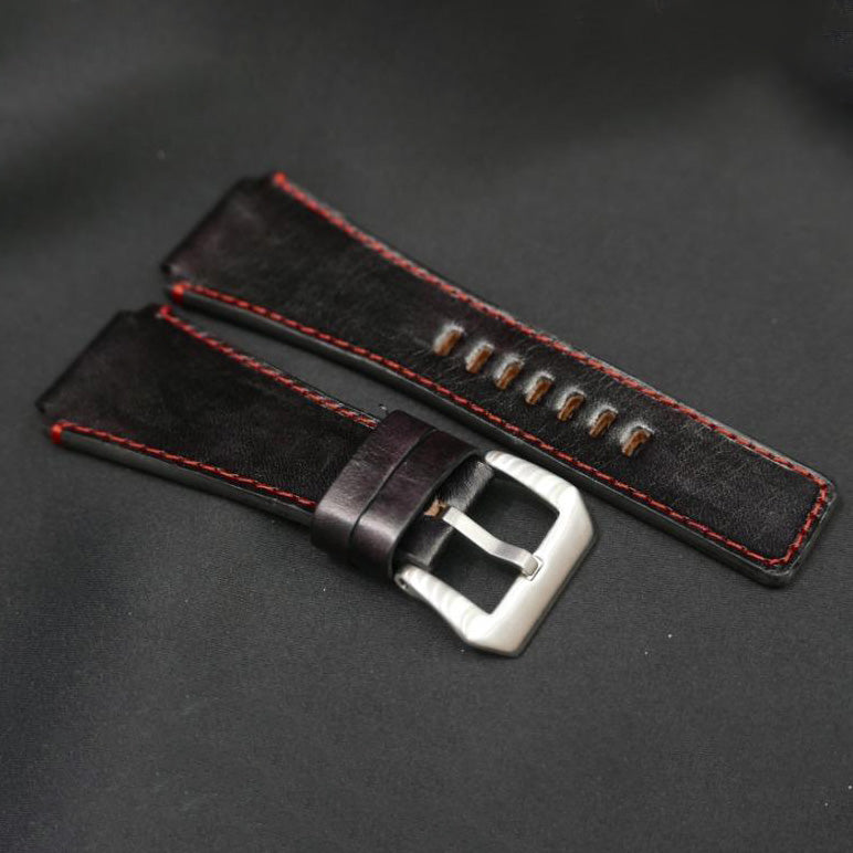 BLACK CALF LEATHER STRAP