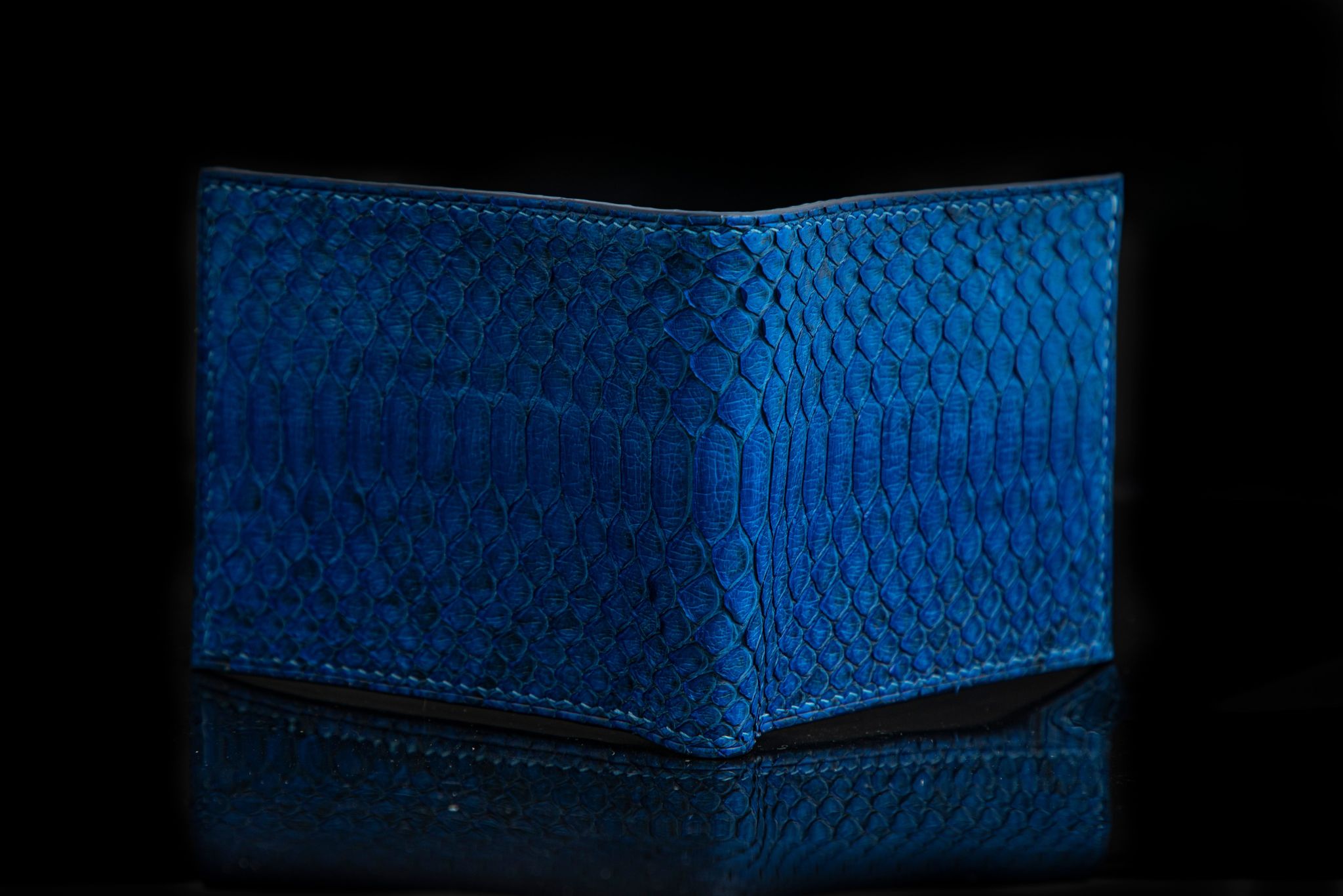 BLUE PYTHON LEATHER WALLET