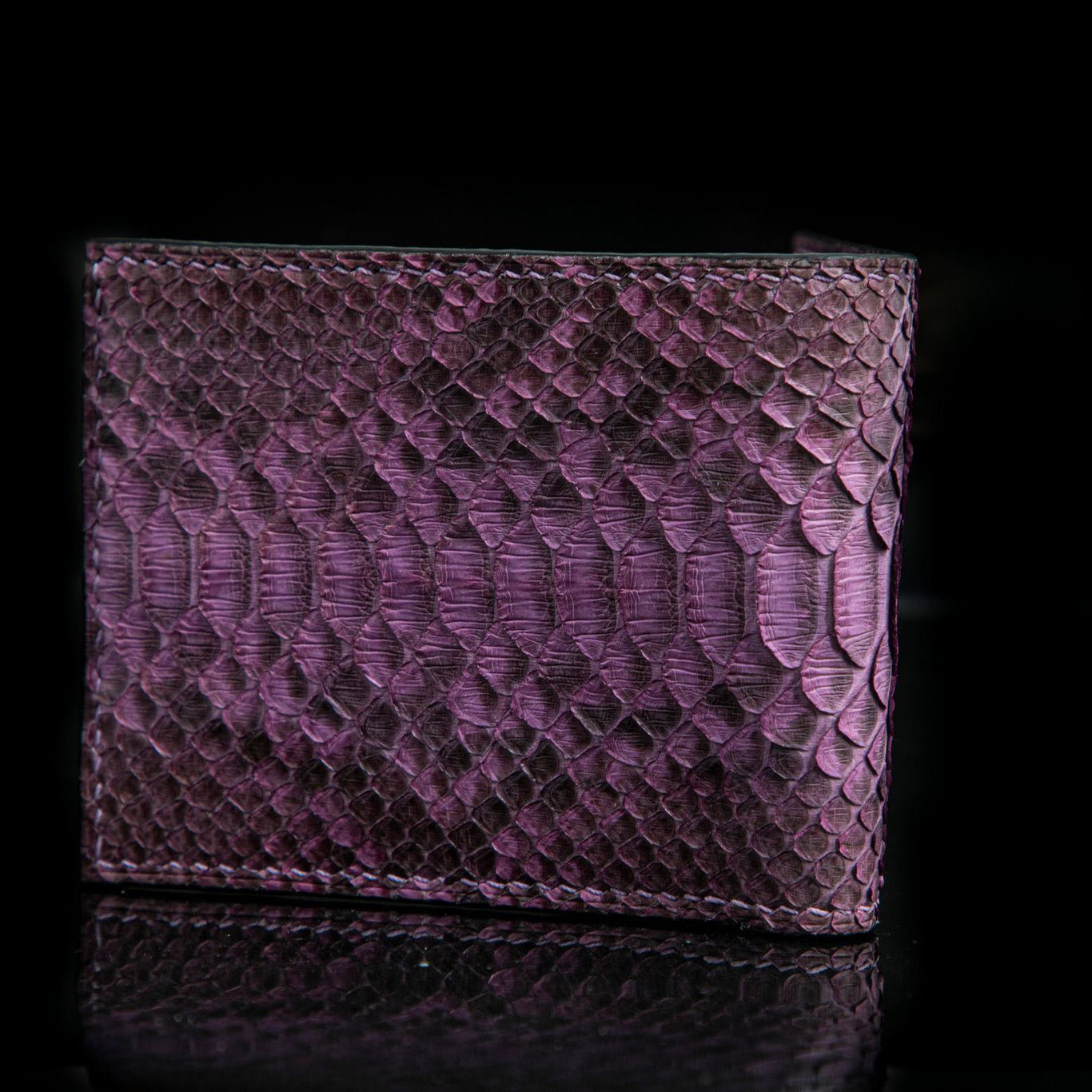PURPLE PYTHON LEATHER WALLET