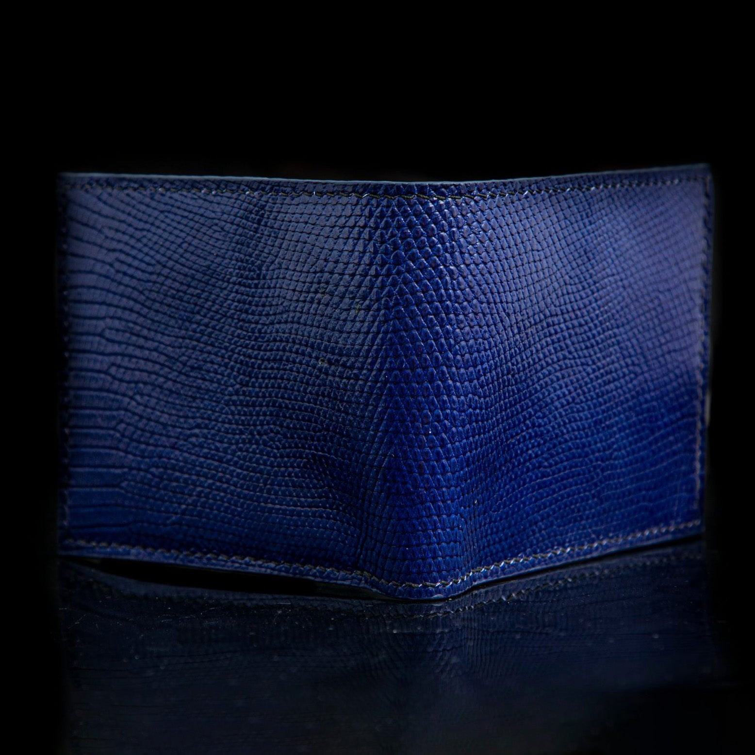 BLUE LIZARD LEATHER WALLET