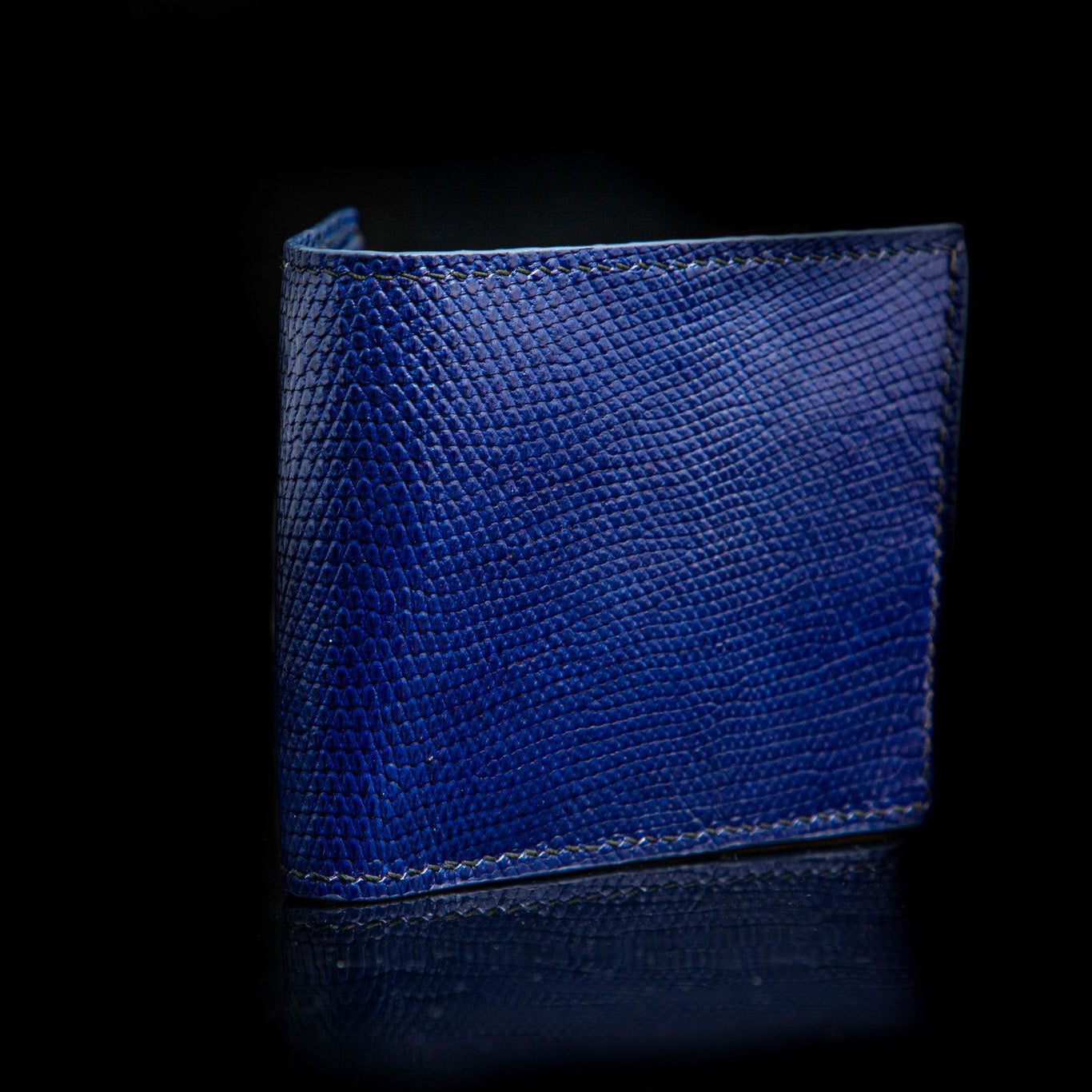 BLUE LIZARD LEATHER WALLET