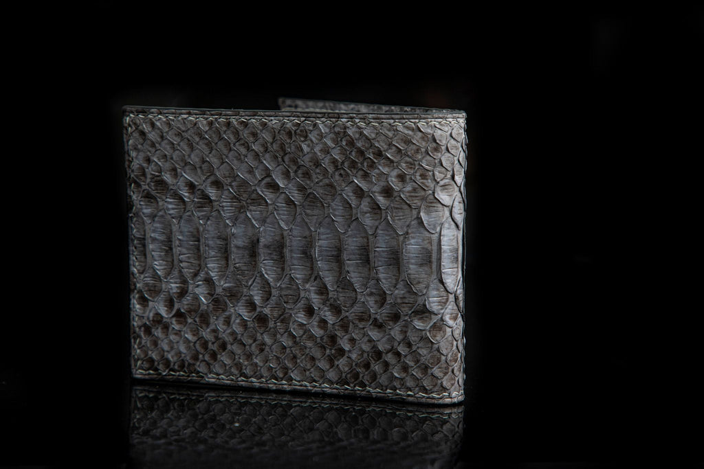 GREY PYTHON LEATHER WALLET