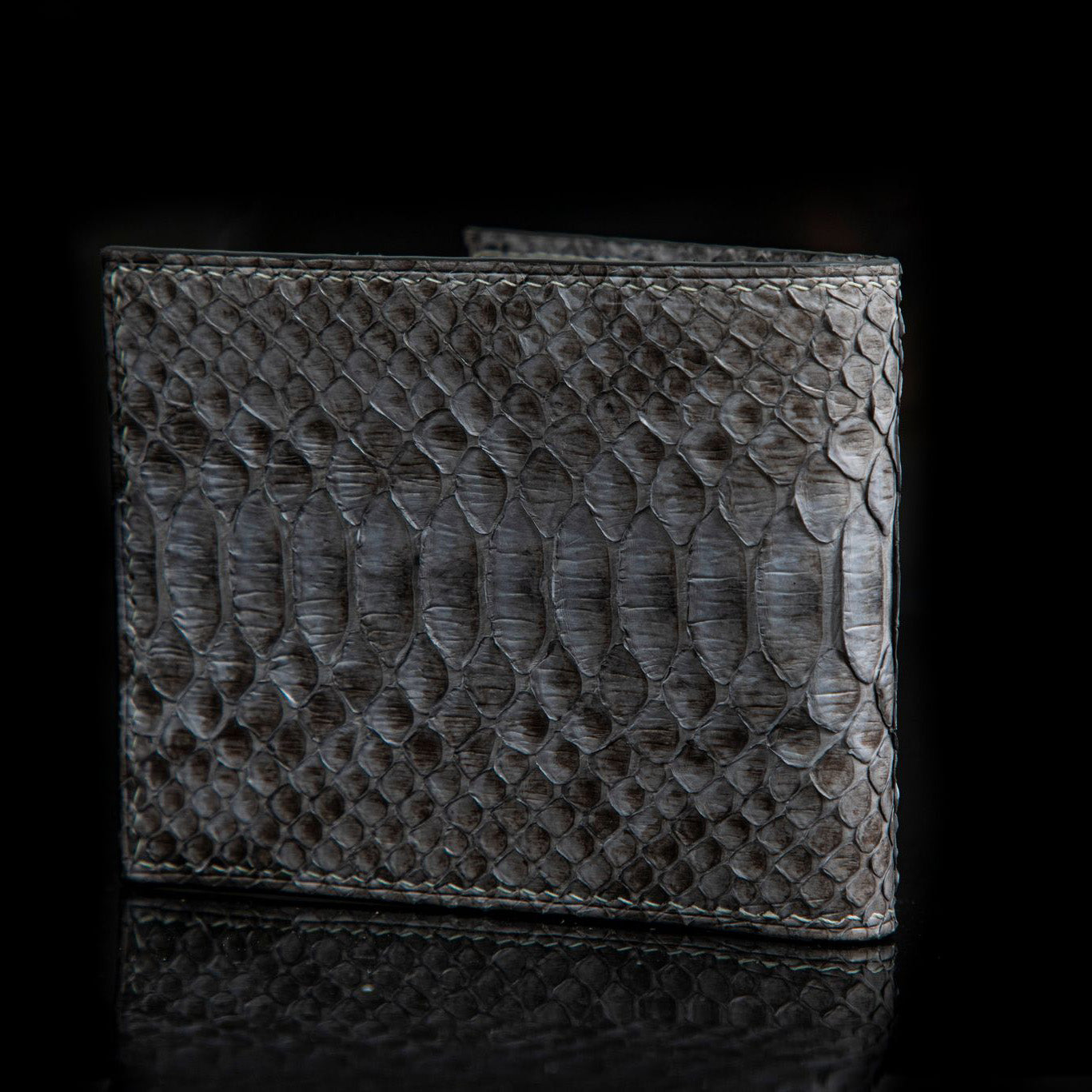 GREY PYTHON LEATHER WALLET