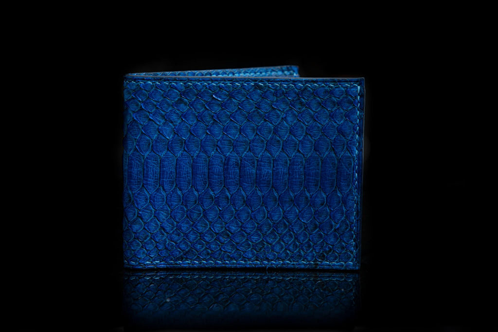 BLUE PYTHON LEATHER WALLET