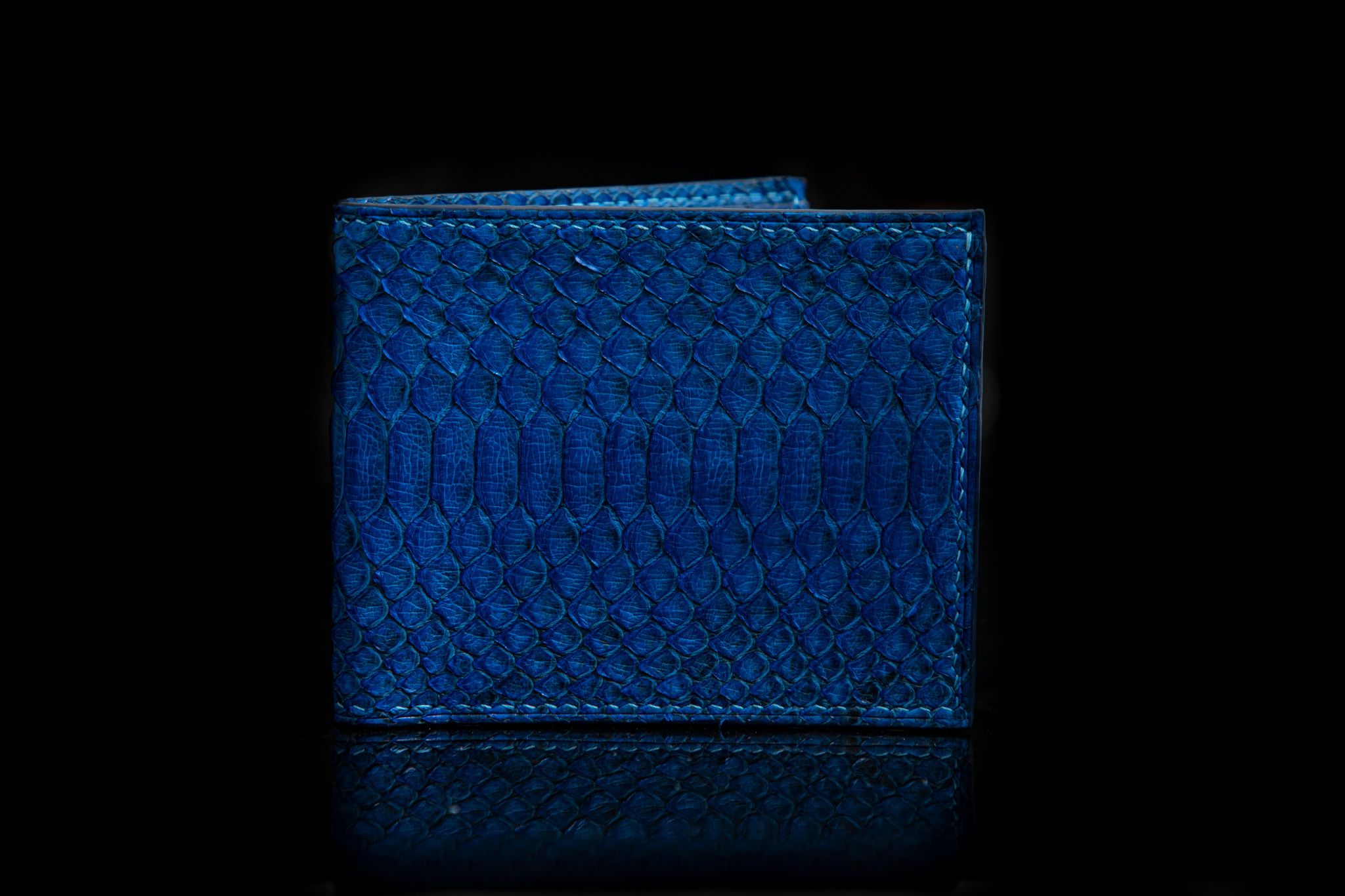 BLUE PYTHON LEATHER WALLET