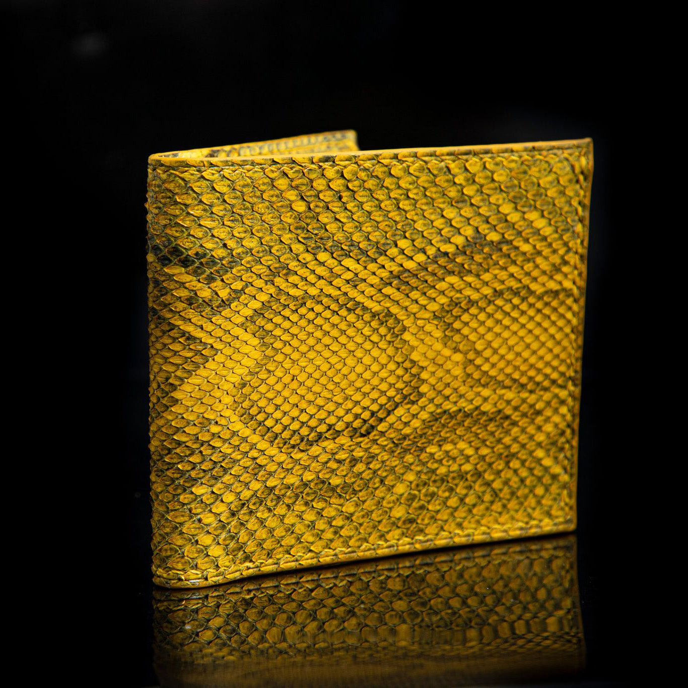 YELLOW PYTHON LEATHER WALLET