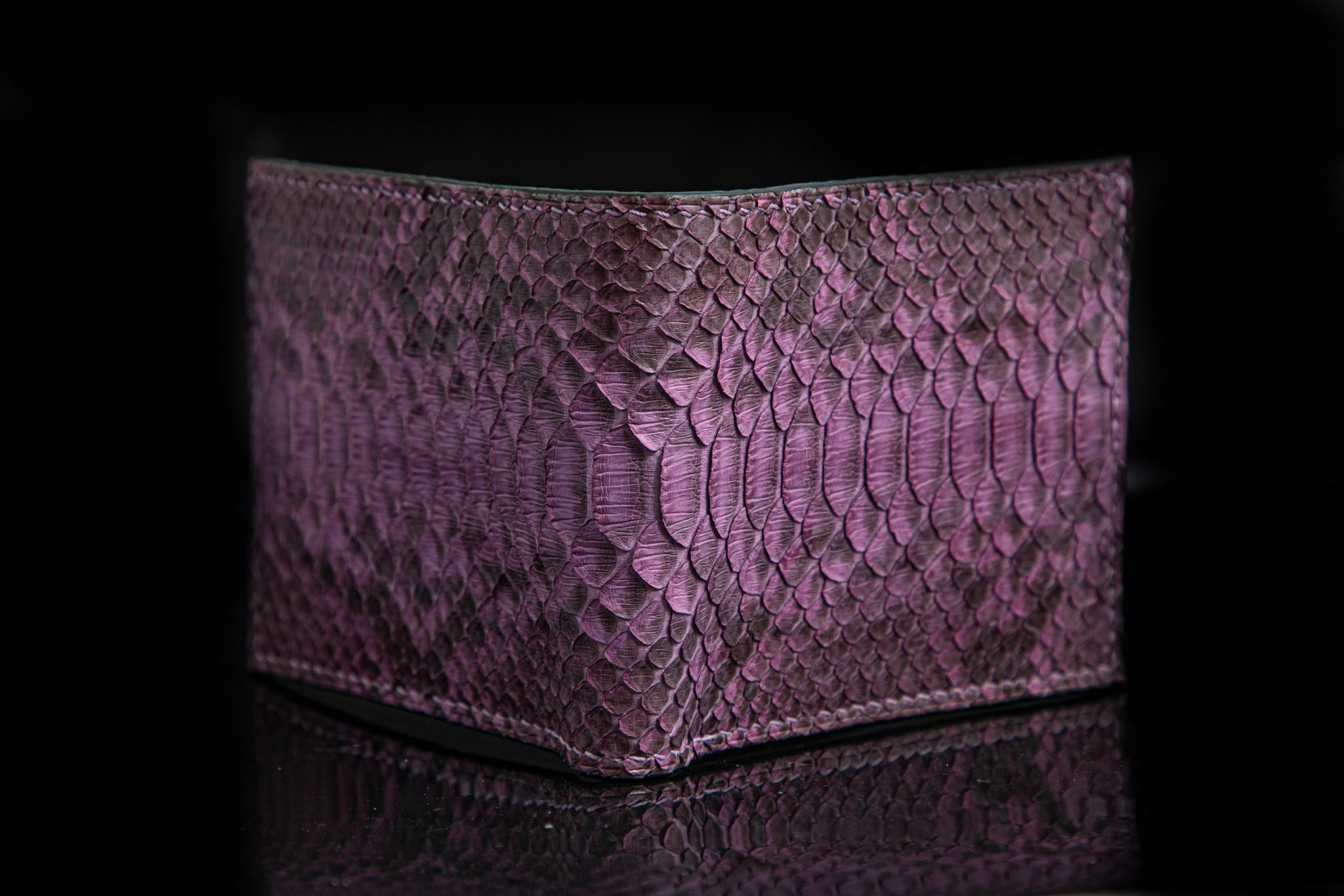 PURPLE PYTHON LEATHER WALLET