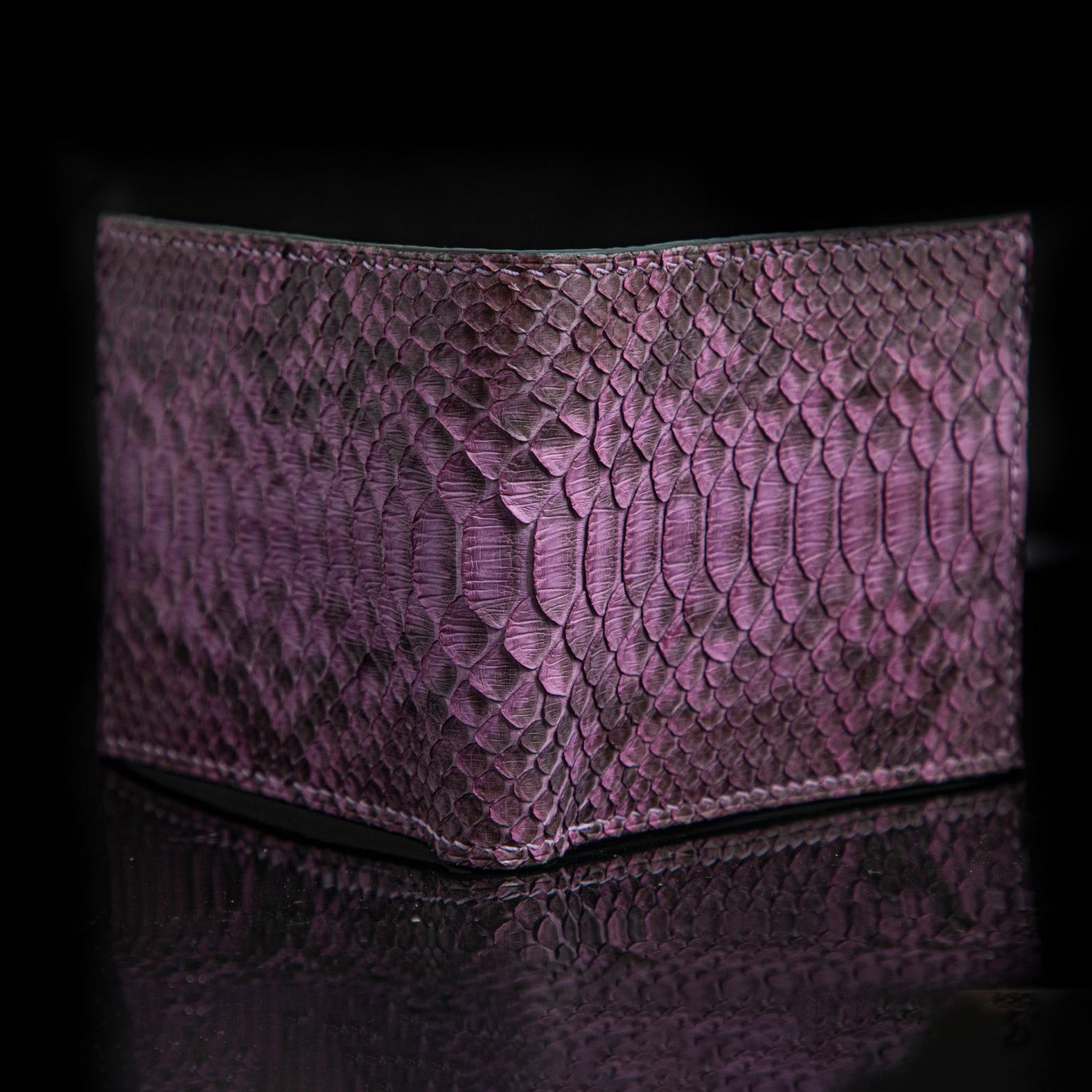 PURPLE PYTHON LEATHER WALLET