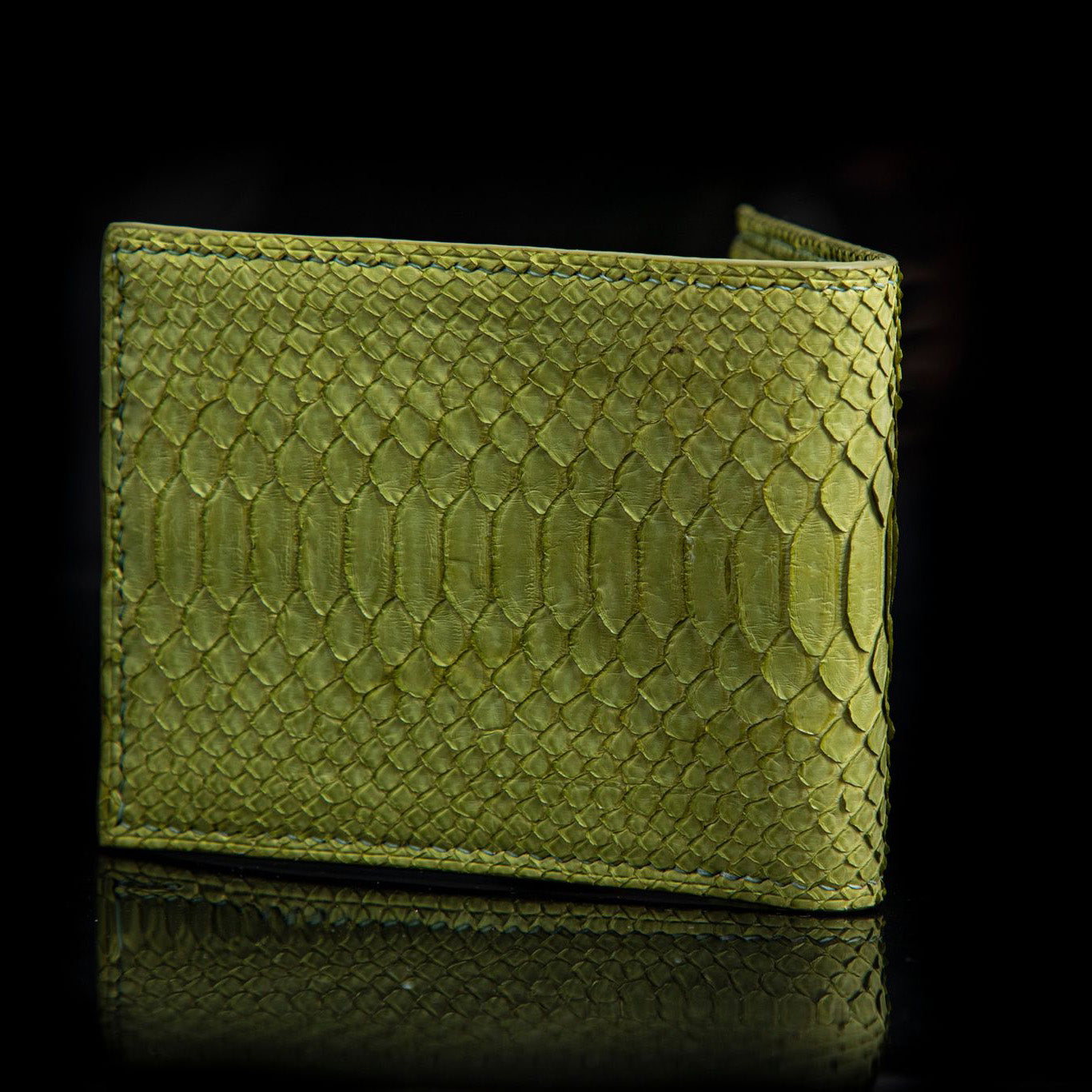 GREEN PYTHON LEATHER WALLET