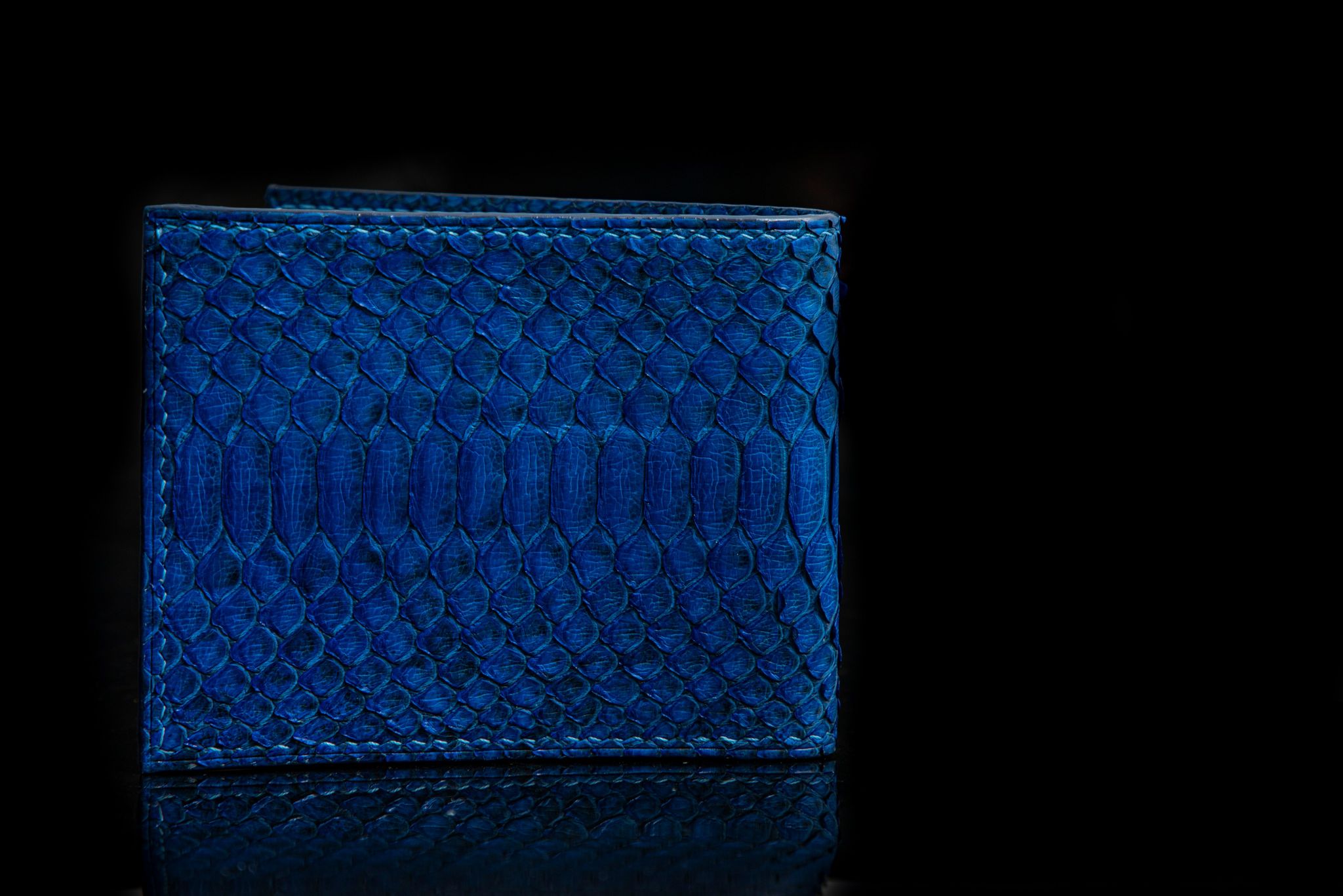 BLUE PYTHON LEATHER WALLET