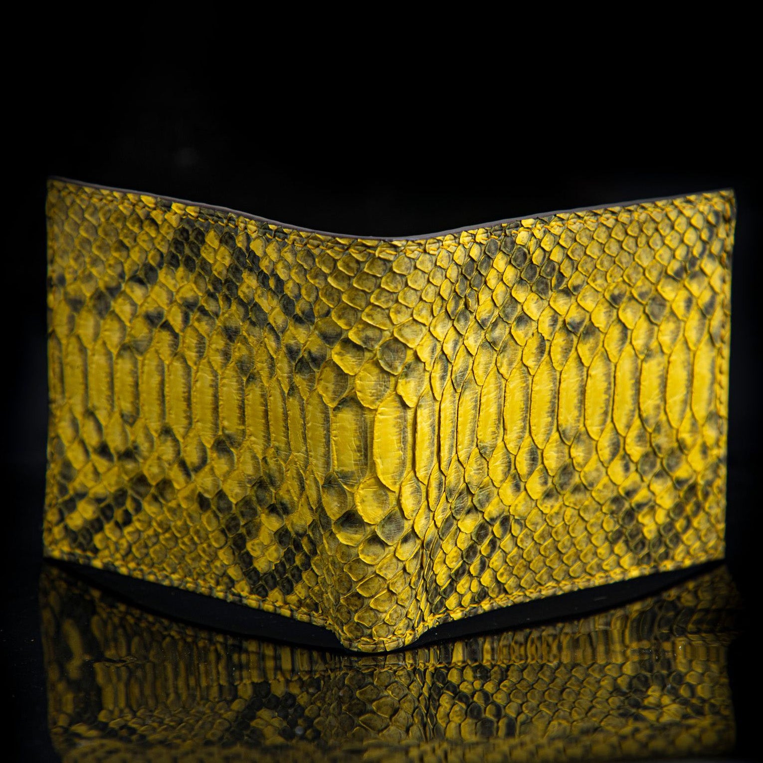 YELLOW PYTHON LEATHER WALLET