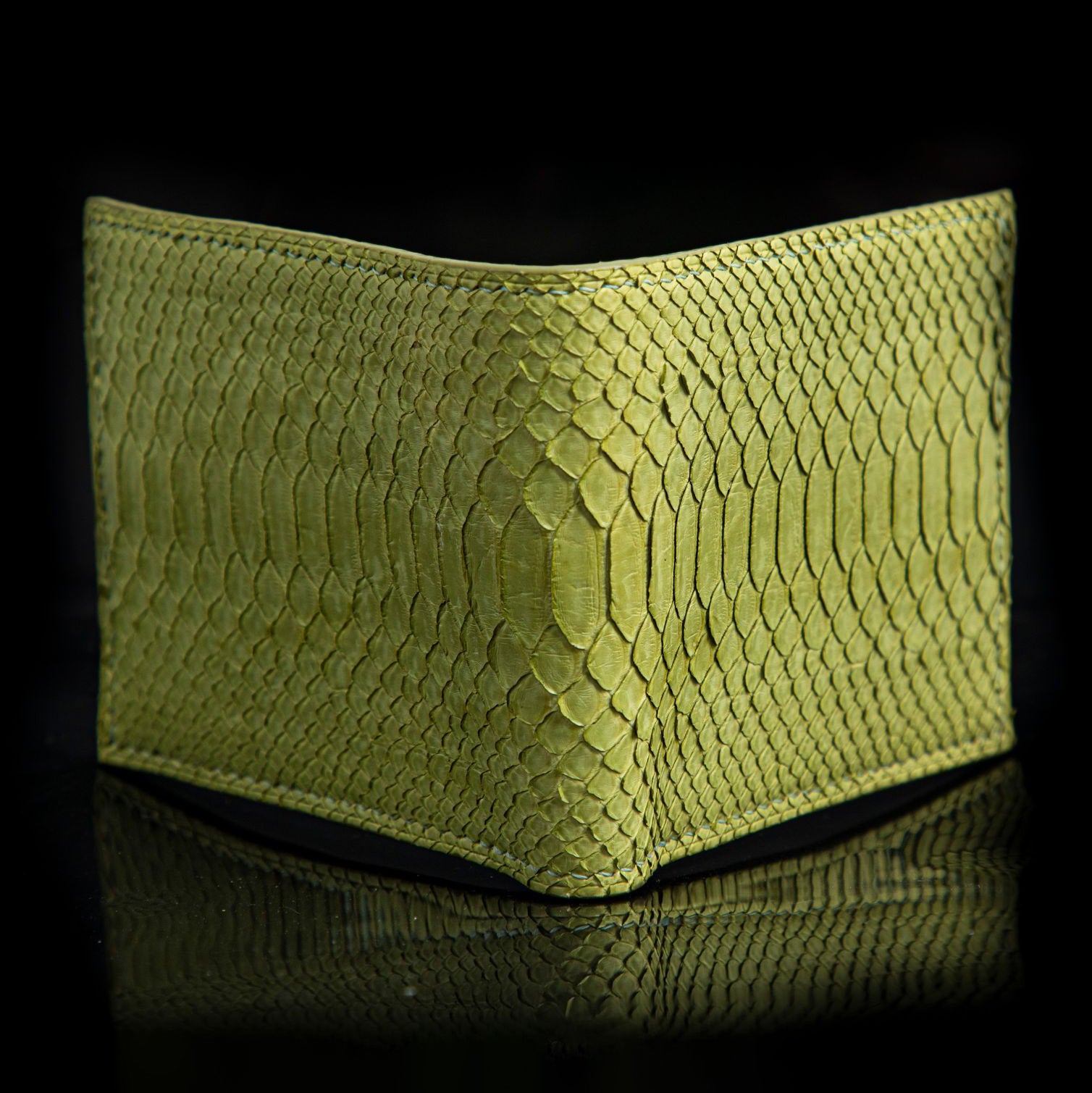 GREEN PYTHON LEATHER WALLET
