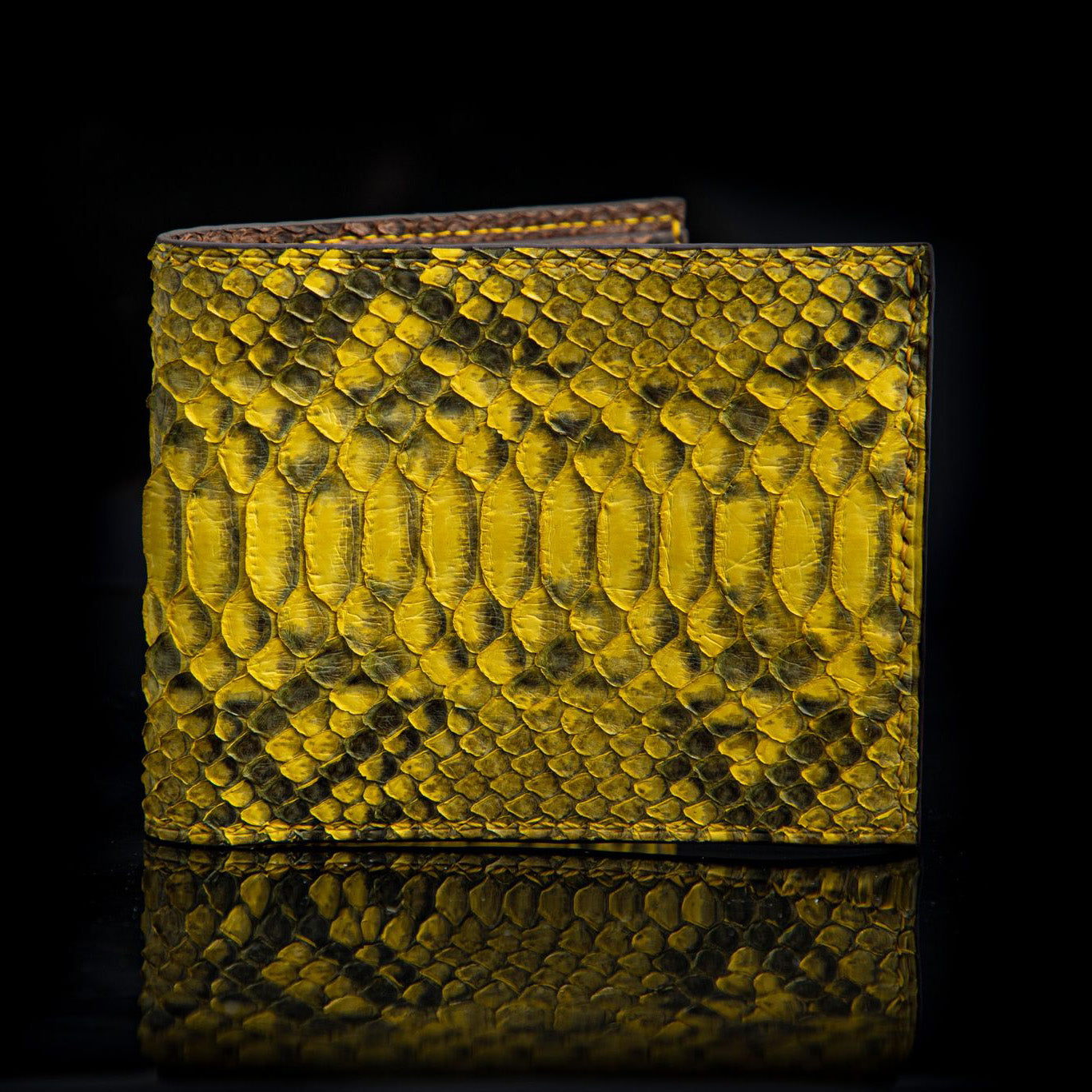 YELLOW PYTHON LEATHER WALLET