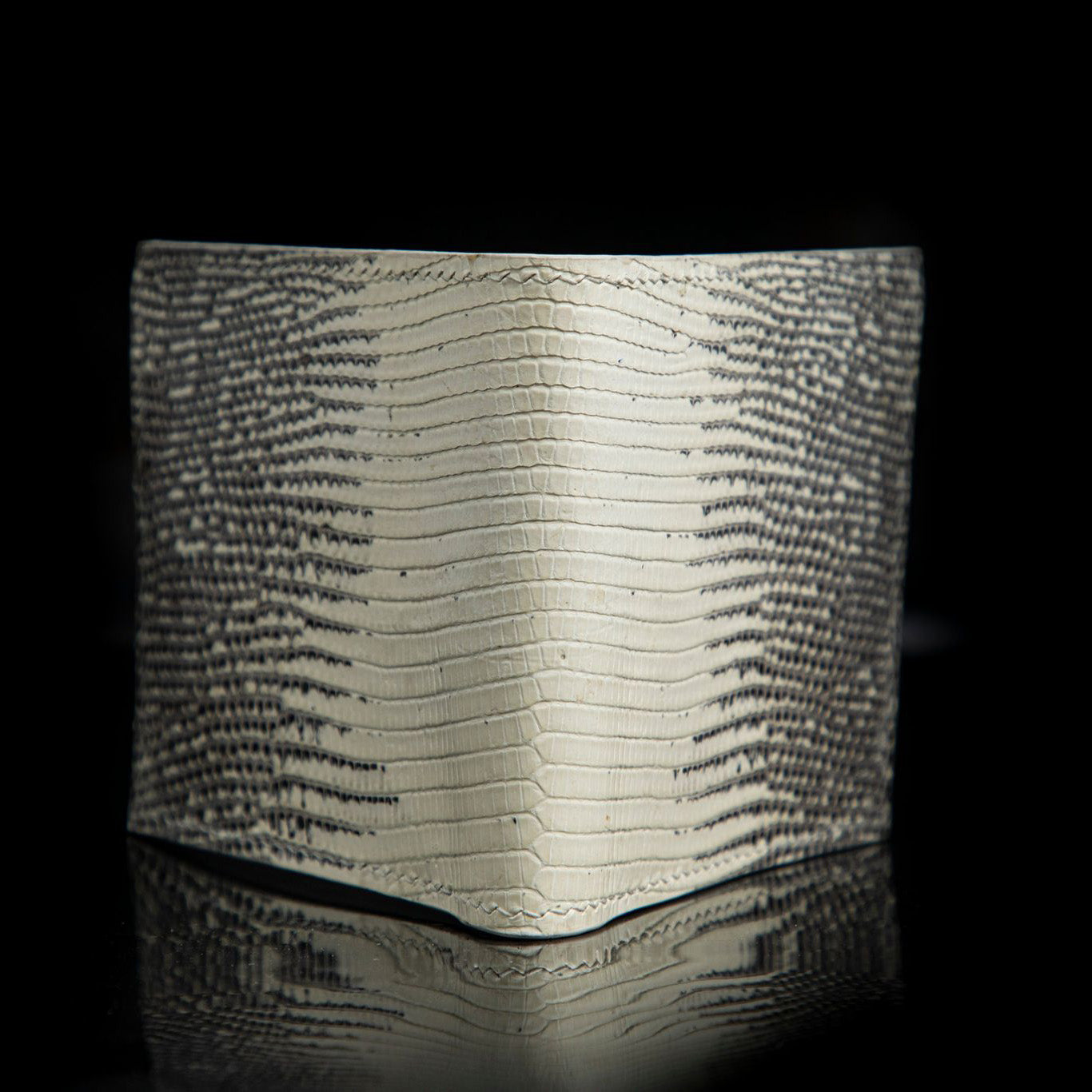 WHITE LIZARD LEATHER WALLET
