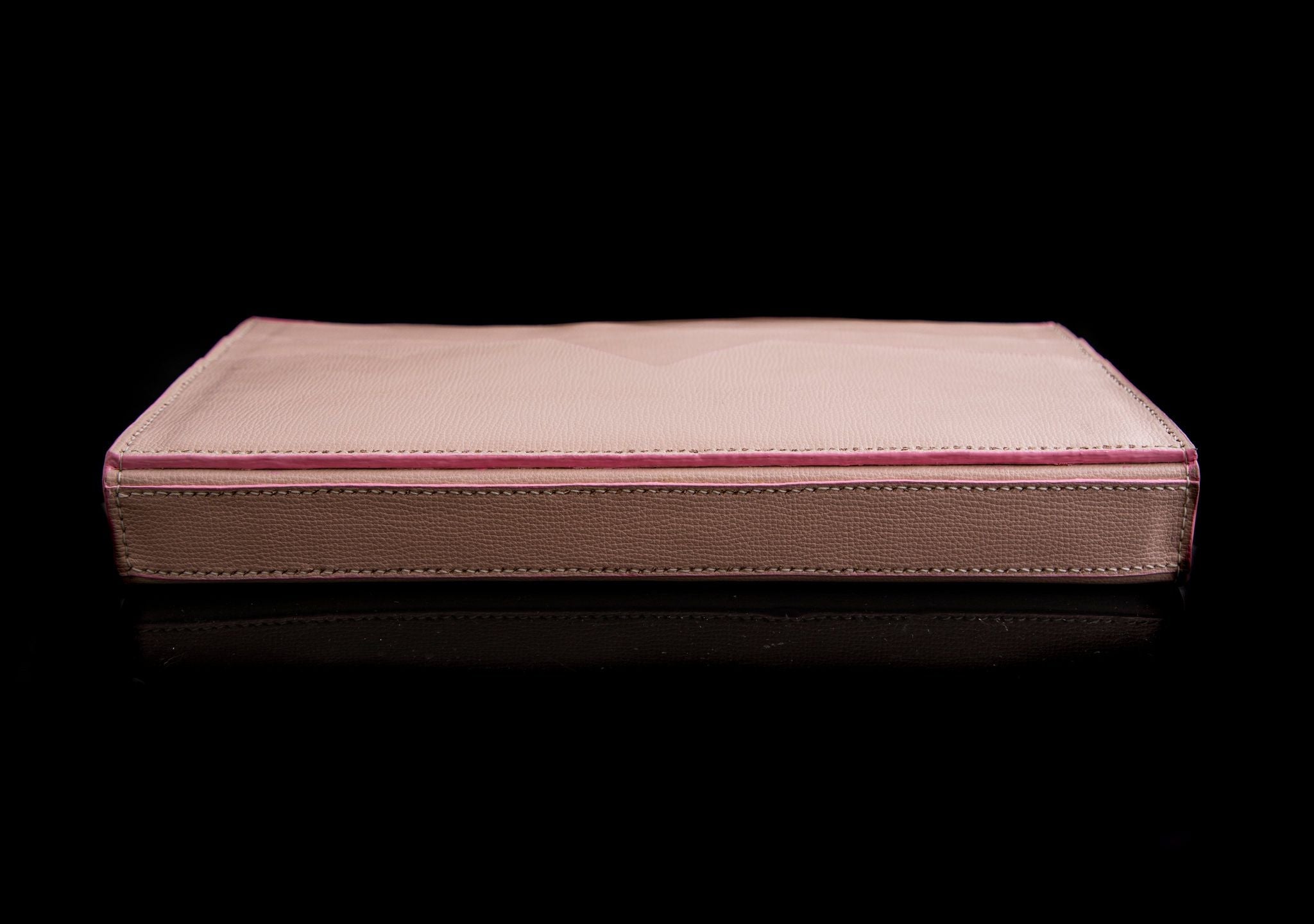PINK HANDMADE GENUINE CALF LAPTOP SLEEVE