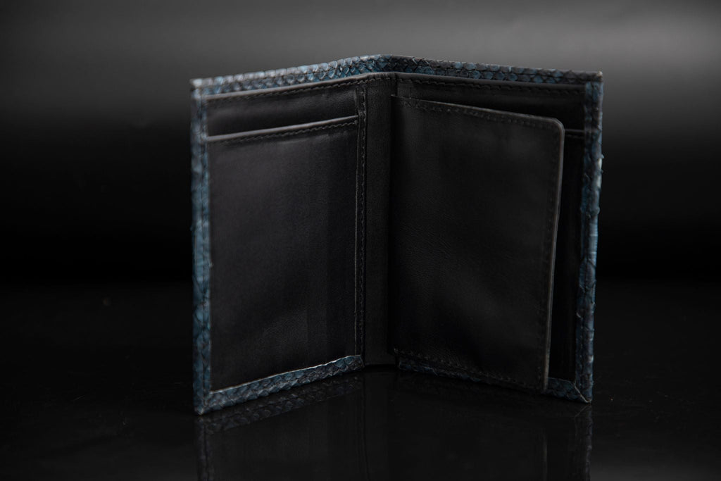 BLUE PYTHON LEATHER WALLET