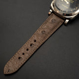 BROWN OSTRICH LEATHER STRAP