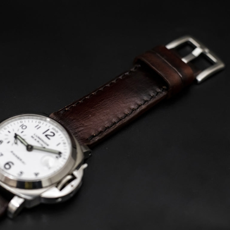 BROWN&BLACK CALF LEATHER STRAP