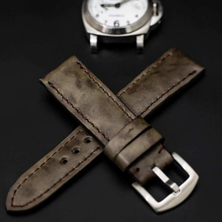GREY CALF LEATHER STRAP
