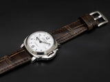 BROWN CROCODILE BELLY LEATHER STRAP