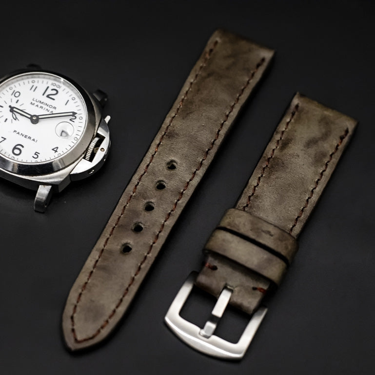 GREY CALF LEATHER STRAP