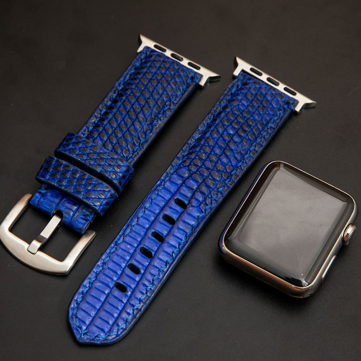BLUE LIZARD LEATHER STRAP